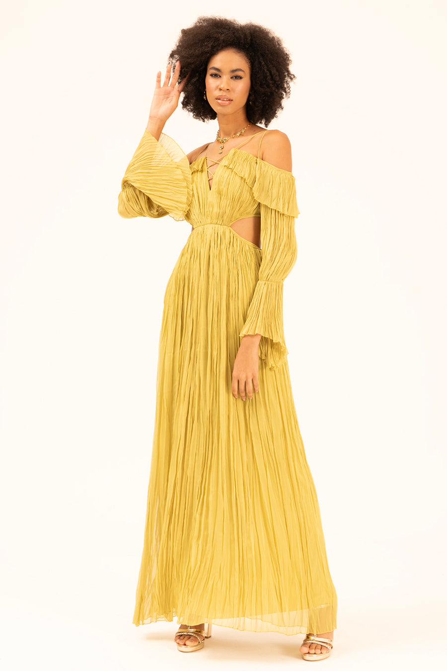 Rosalie liquid chiffon outlet gown